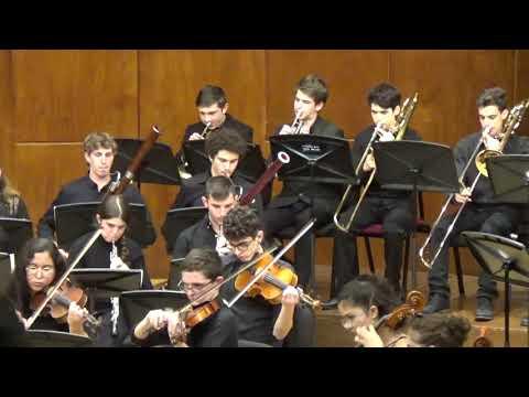 פרק 1, הסימפוניה ה-5 במי-מינור צ'ייקובסקי. התזמורת הסימפונית, תיכון האקדמיה למוזיקה ולמחול, ירושלים